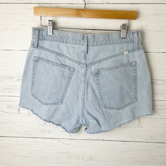 ARITZIA Sunday Best Micro Mini Short Chalky Blue High Rise Cutoff 29 - Picture 7 of 12